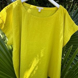 Eileen Fisher Lime Green Top